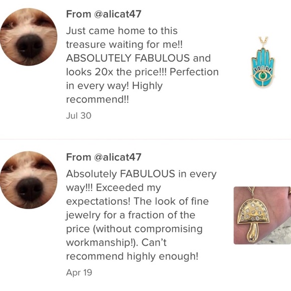 Roberto Coin Look-alike Blue Lapis & Gold Plated Pendant with Quatrefoil Design - Picture 7 of 9